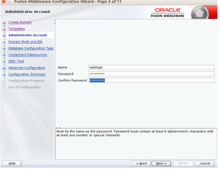 Administrator Account window